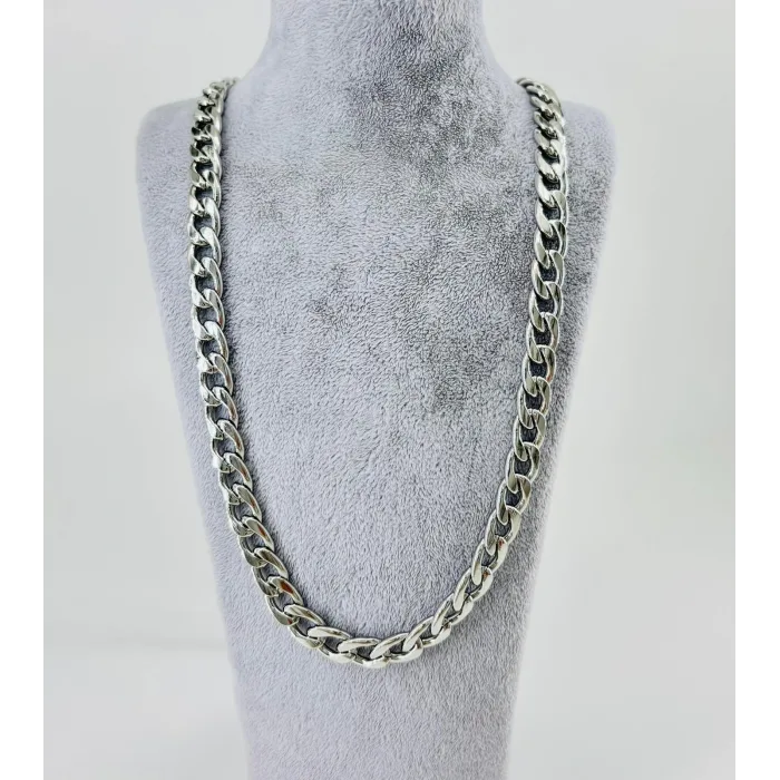 Gri Çelik Çelik Kolye 60 Cm - Ekl0002