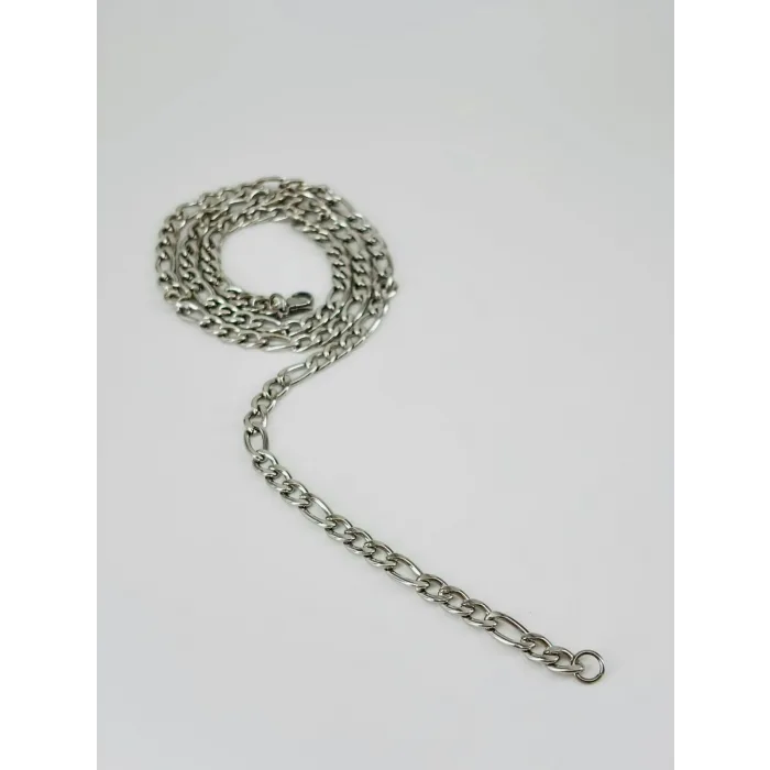 Rodyum Çelik Erkek Kolye 60 Cm - Ekl0037