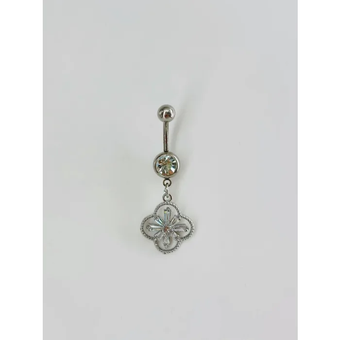 Çiçek Detaylı Göbek Piercing - Pg0099