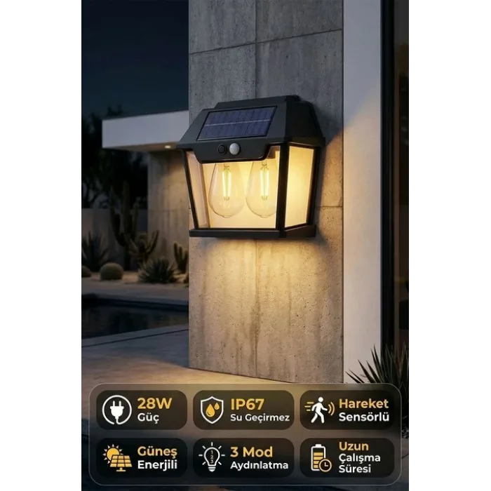 Çitftli Solar Led Aydınlatma Lambası