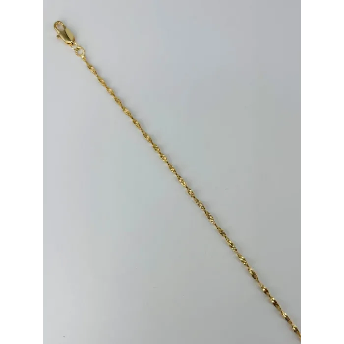    Zirkon Taşlı Pirinç Bileklikler 19 Cm  - Kbl0382