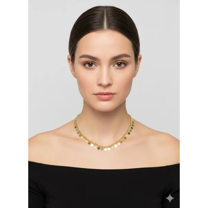   Kaplama Zincir Pirinç   Cm Kolye Zincir 45 Cm - Kl0260