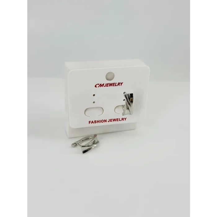 Rodyum  Pirinç Küpeler - Kp00524