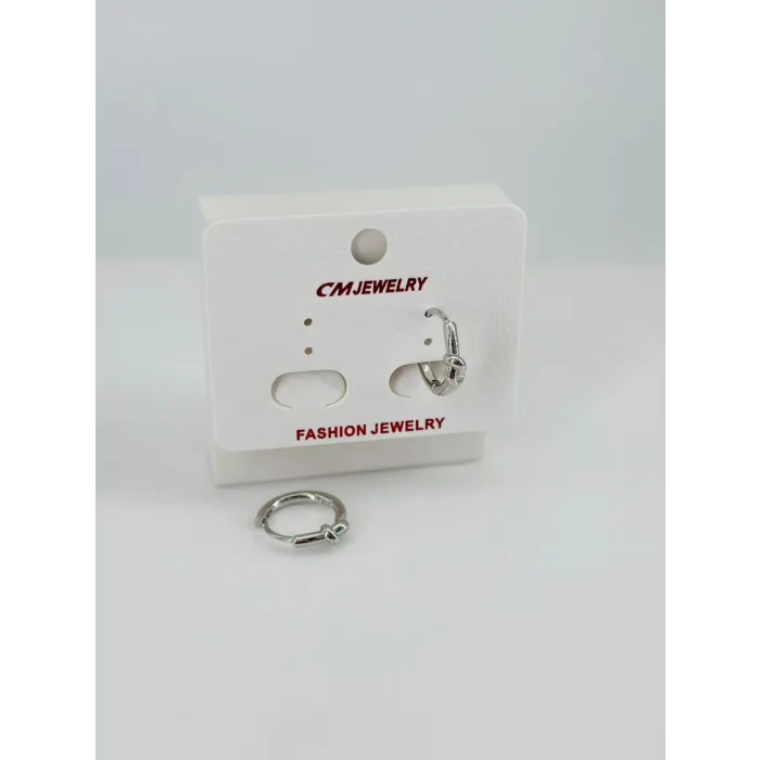 Rodyum Pirinç Küpeler - Kp00500