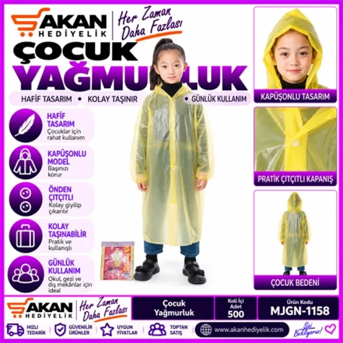 Çoçuk Şefaf  Yağmurluk