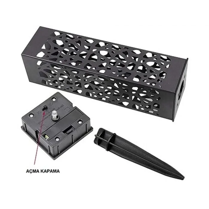 Dekoratif Solar Güneş Enerjili Bahçe Aydınlatması Yürüyüş Yolu Seti ( 8 Adet )