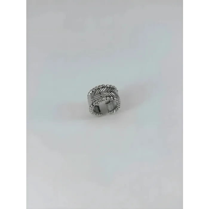 Dorika Rodyum Kaplama Yüzük - Yz0151