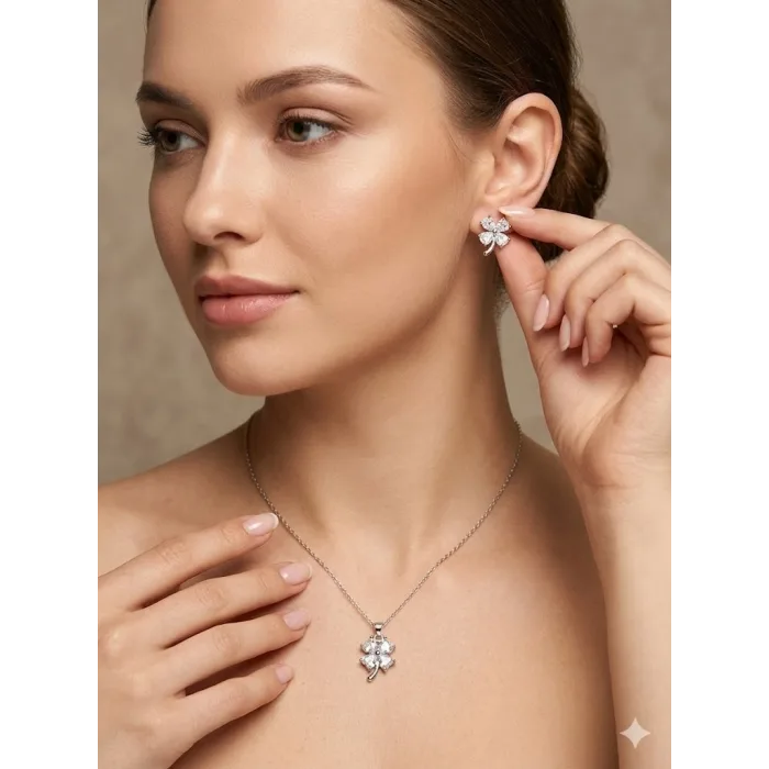 Dört Yapraklı Yonca Tasarımlı Set - Set0012