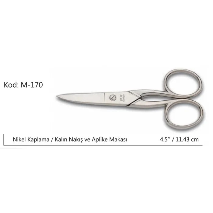 Europe Kalın Nakış Makası Süper Kalite No:4.5 11,43 Cm