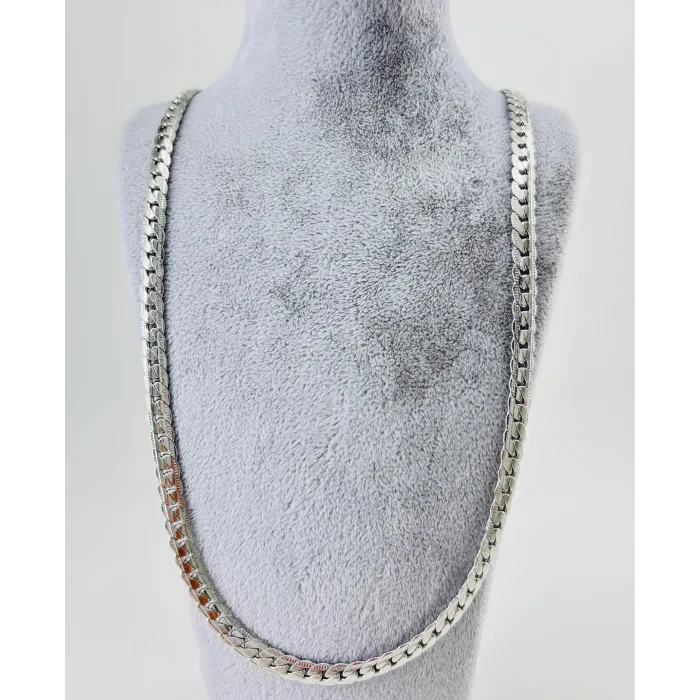 Rodyum Çelik Erkek Kolye 60 Cm - Ekl0010