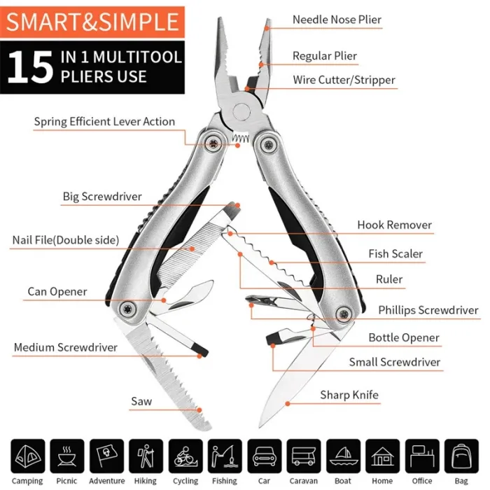 Fithome Ft-422 9 Parça Çok Amaçlı Pense Takımı