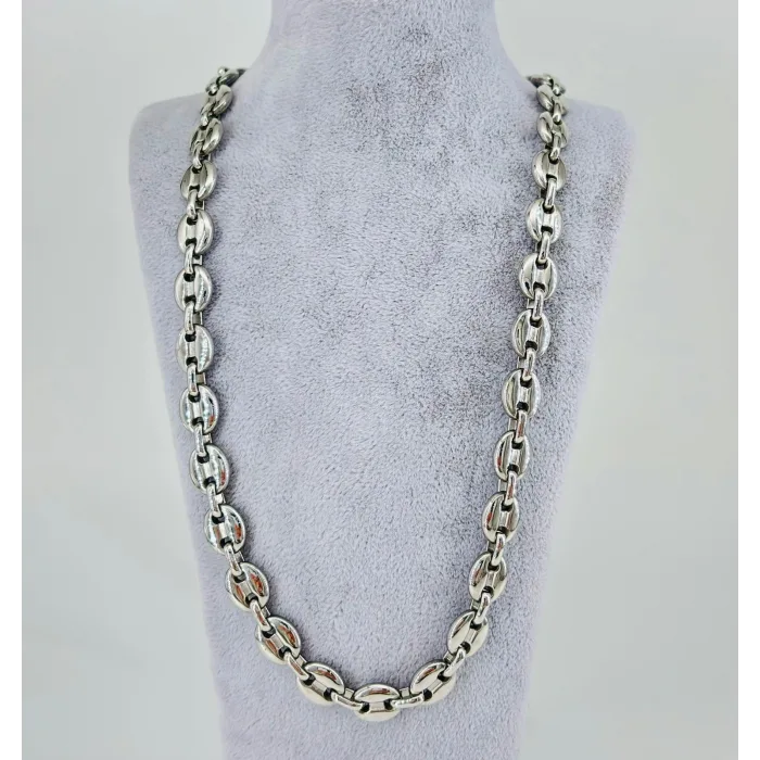 Rodyum Çelik Erkek Kolye 60 Cm - Ekl0052
