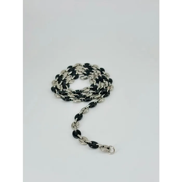 Rodyum Çelik Erkek Kolye 60 Cm - Ekl0044