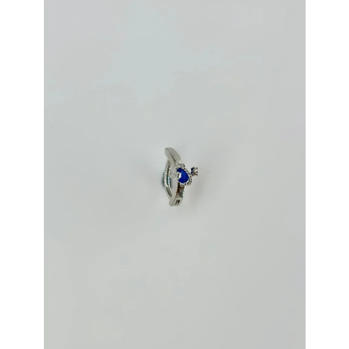 Rodyum Zirkon  Taşlı Çelik Göbek - Pg0010