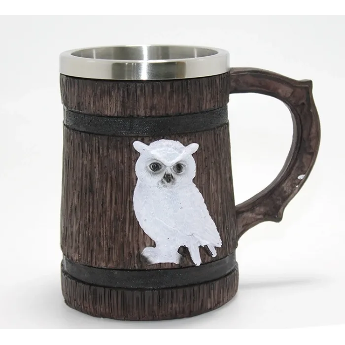 Harry Potter Hedwig Temalı 3d Kabartmalı Çelik Kupa Bardak Alk4378