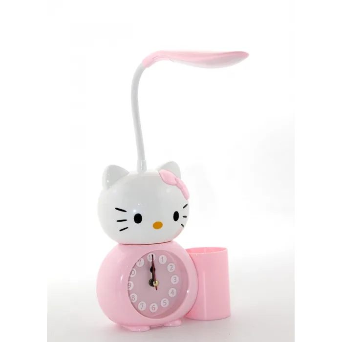 Hello Kitty Masa Lambası Saat Ve Kalemlik Alk2584