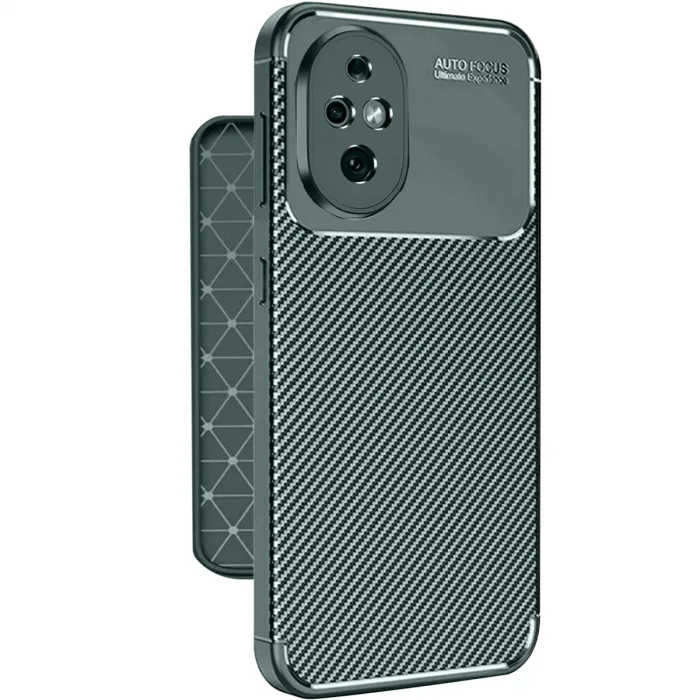 Honor 200 Kılıf Auto Focus Karbon Kapak - Koyu Yeşil