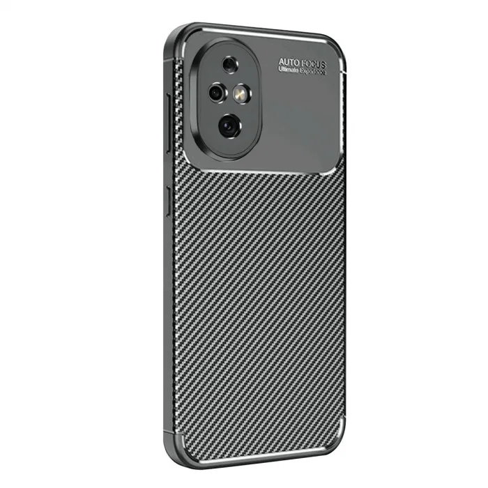 Honor 200 Kılıf Auto Focus Karbon Kapak - Siyah