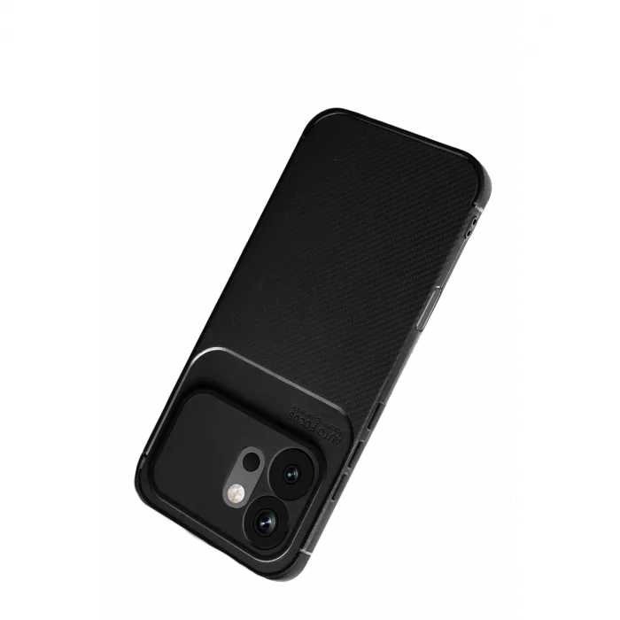 Huawei Honor 600 Auto Focus Karbon Kapak - Siyah