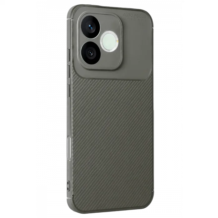 Huawei Honor 600 Lite Auto Focus Karbon Kapak - Gri