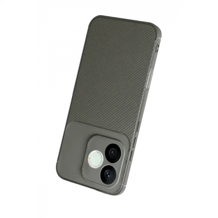 Huawei Honor 600 Lite Auto Focus Karbon Kapak - Gri