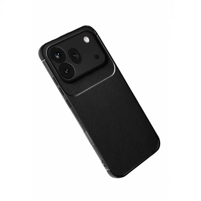 Huawei Honor 600 Pro Auto Focus Karbon Kapak - Siyah