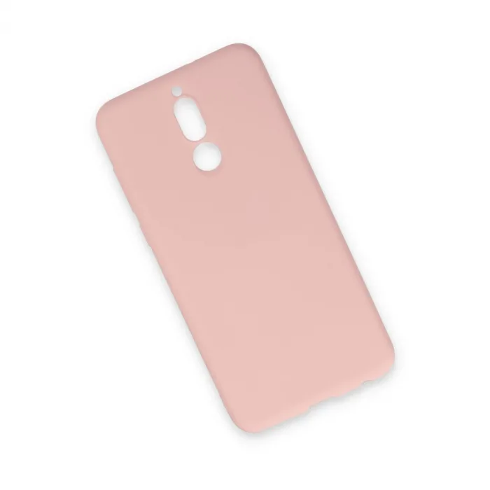 Huawei Mate 10 Lite Kılıf Nano İçi Kadife Silikon - Pudra