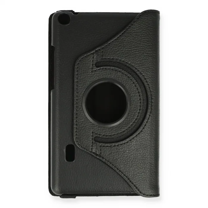Huawei Mediapad T3 7 Kılıf 360 Tablet Deri Kılıf - Siyah