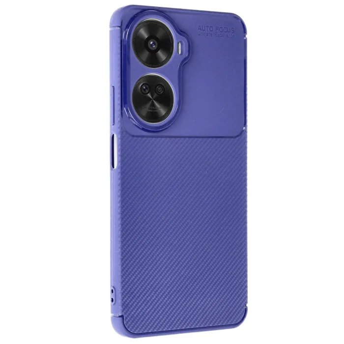 Huawei Nova 12 Se Kılıf Auto Focus Karbon Kapak - Lacivert