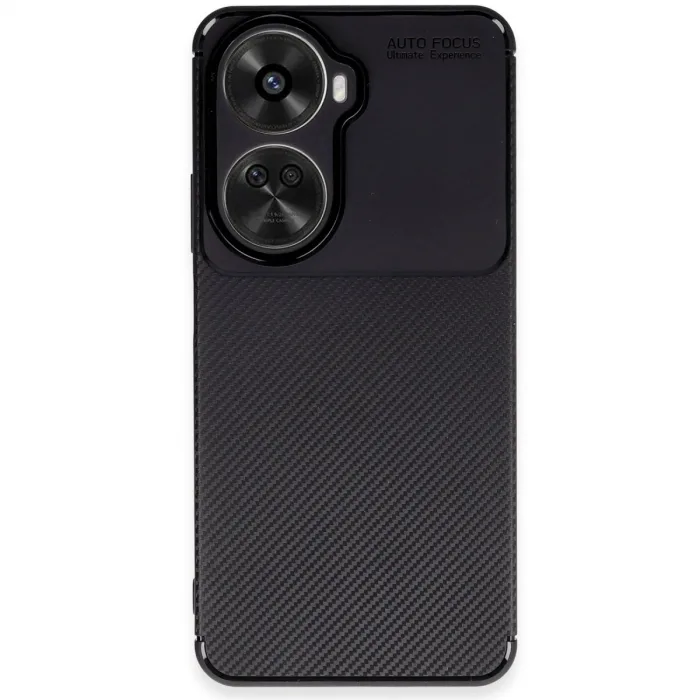 Huawei Nova 12 Se Kılıf Auto Focus Karbon Kapak - Siyah
