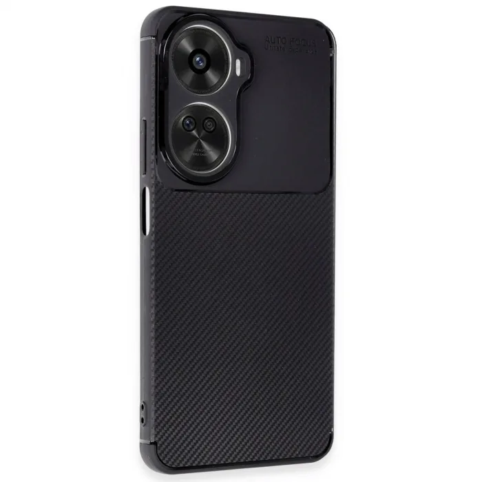 Huawei Nova 12 Se Kılıf Auto Focus Karbon Kapak - Siyah