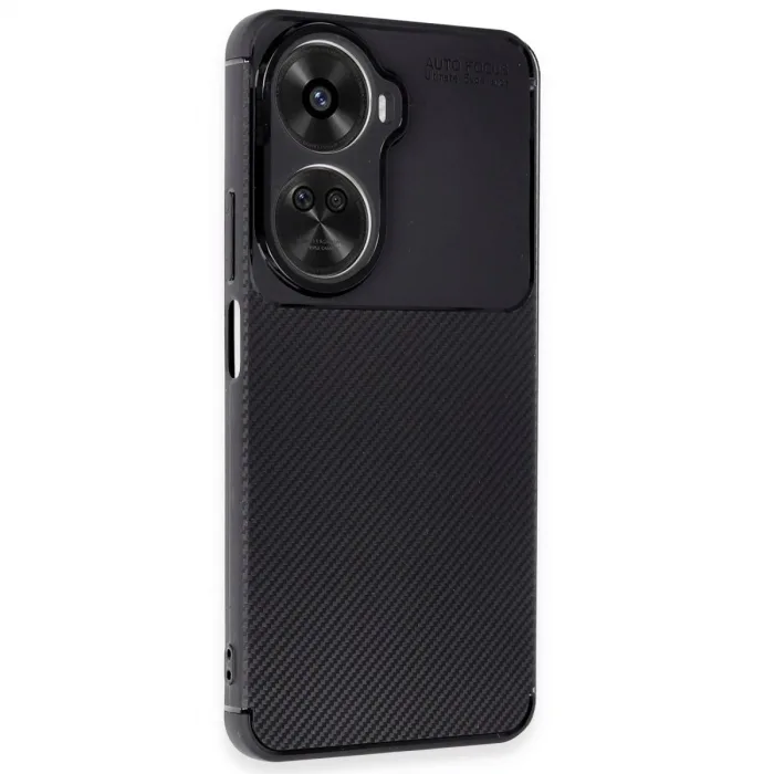 Huawei Nova 12 Se Kılıf Auto Focus Karbon Kapak - Siyah
