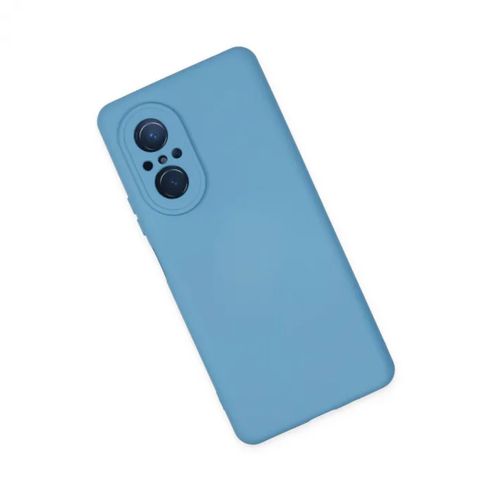 Huawei Nova 9 Se Kılıf Nano İçi Kadife Silikon - Mavi