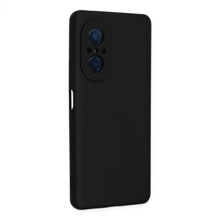 Huawei Nova 9 Se Kılıf Nano İçi Kadife Silikon - Siyah
