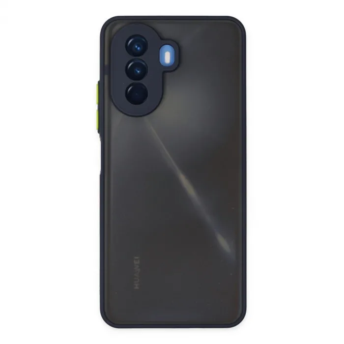 Huawei Nova Y70 Kılıf Montreal Silikon Kapak - Lacivert