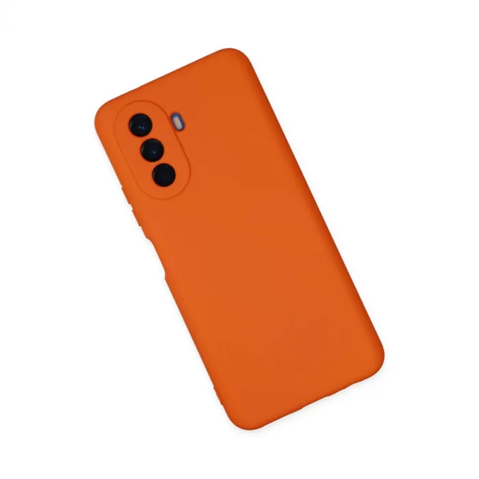 Huawei Nova Y70 Kılıf Nano İçi Kadife Silikon - Turuncu