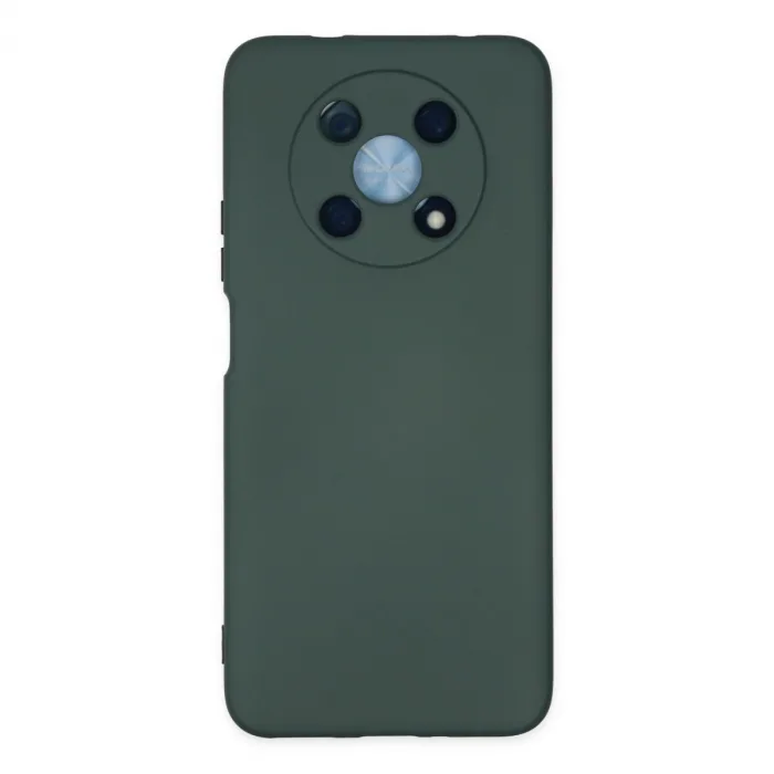 Huawei Nova Y90 Kılıf Nano İçi Kadife Silikon - Koyu Yeşil