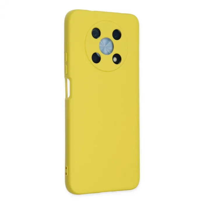 Huawei Nova Y90 Kılıf Nano İçi Kadife Silikon - Sarı