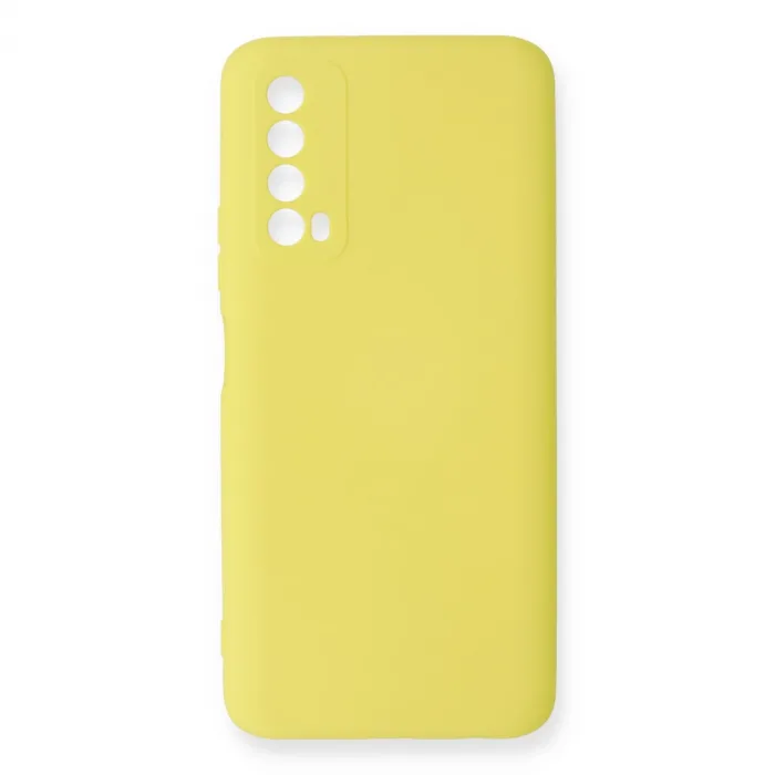 Huawei P Smart 2021 Kılıf Nano İçi Kadife Silikon - Sarı