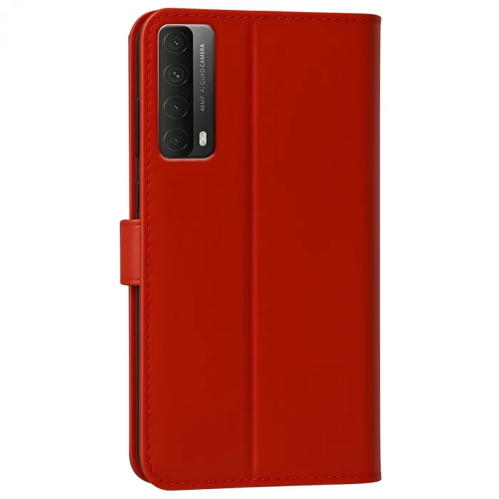 Huawei P Smart 2021 Kılıf Trend S Plus Kapaklı Kılıf - Kırmızı