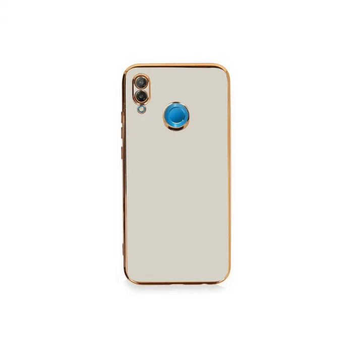 Huawei P20 Lite Kılıf Volet Silikon - Beyaz