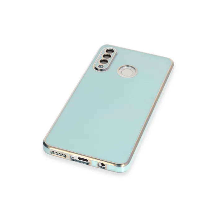 Huawei P30 Lite Kılıf Volet Silikon - Açık Yeşil