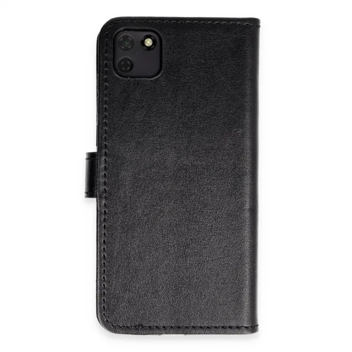 Huawei Y5p Kılıf Trend S Plus Kapaklı Kılıf - Siyah