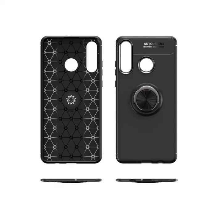 Huawei Y6p Kılıf Range Yüzüklü Silikon - Mavi