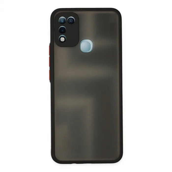 İnfinix Hot 10 Play Kılıf Montreal Silikon Kapak - Siyah