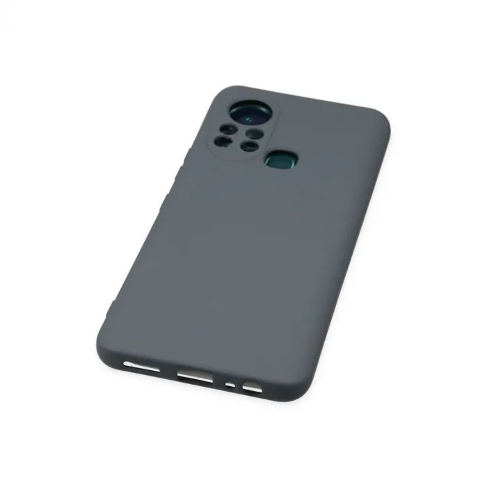 İnfinix Hot 11s Kılıf Nano İçi Kadife Silikon - Gri