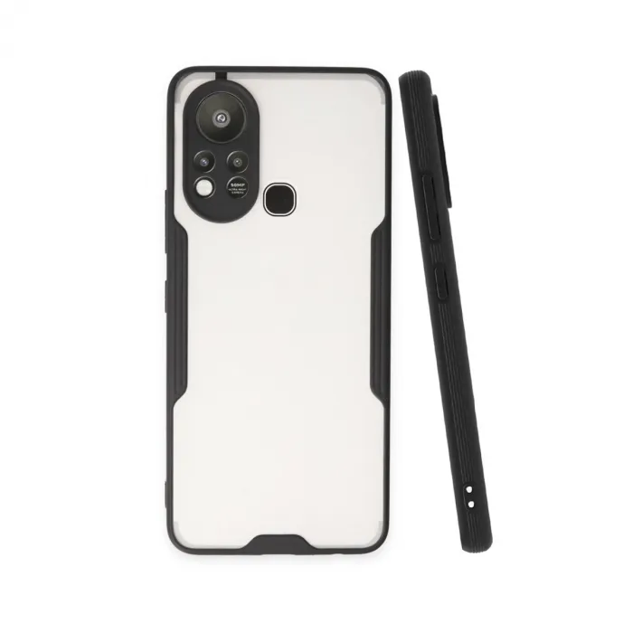 İnfinix Hot 11s Kılıf Platin Silikon - Siyah