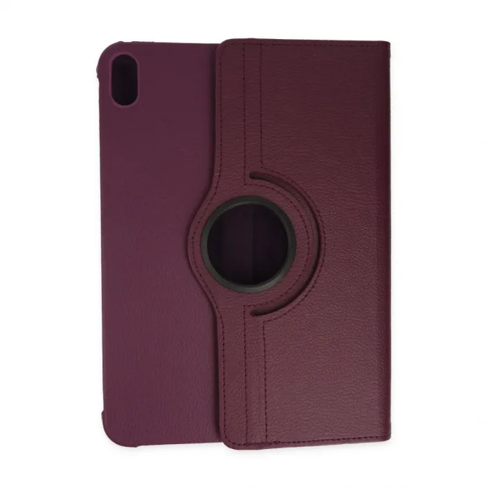 İpad 2022 10.9 (10.nesil) Kılıf 360 Tablet Deri Kılıf - Mürdüm