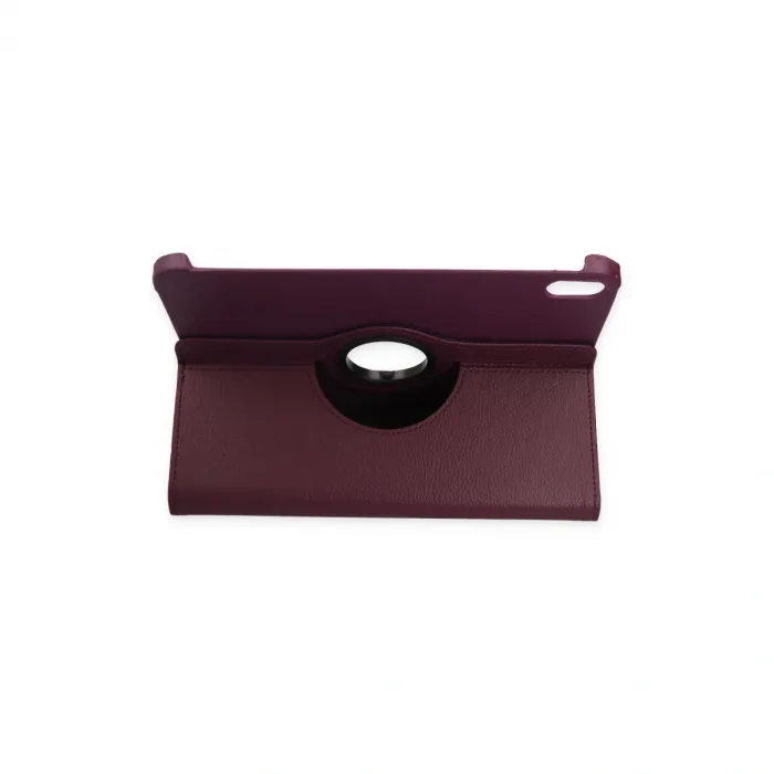 İpad 2022 10.9 (10.nesil) Kılıf 360 Tablet Deri Kılıf - Mürdüm