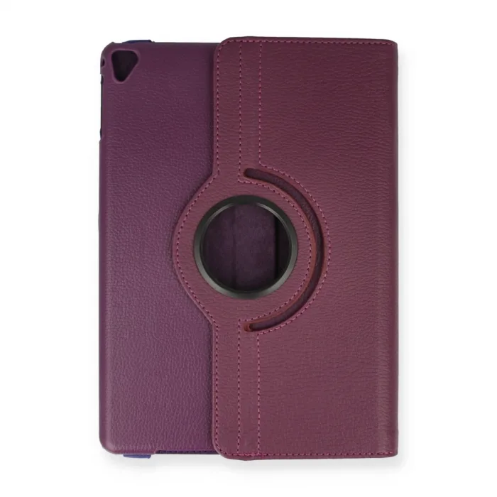 İpad 9.7 (2018) Kılıf 360 Tablet Deri Kılıf - Mürdüm